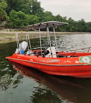 Boating at chuka forest pilibhit